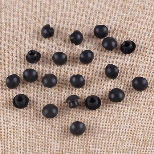 DWCX 20pcs Black Car Tool 2 Tons Horizontal Jack Hydraulic Rod Filler Plug Plunger 8mm