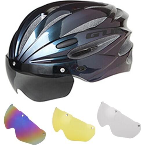 GUB K80 Goggles Bicycle Helmet With Visor Cycling Helmet With Removable Lining For Men Women MTB Bike Helmet Bicycle Equitment