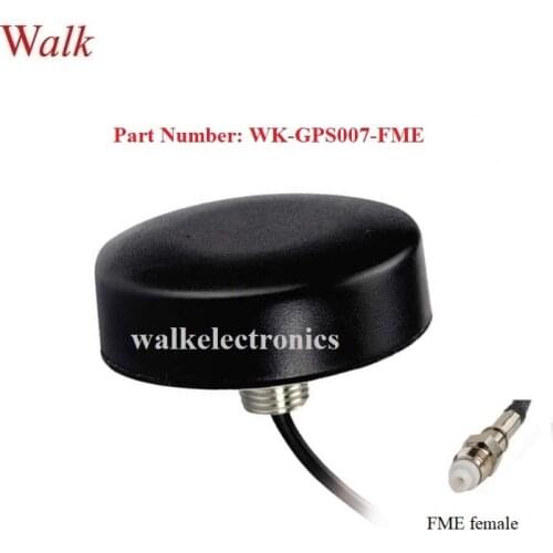 IP67 outdoor use high gain screw mount GPS Active Car Antenna FME female connector and RG174 cable