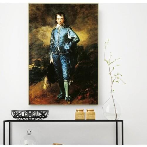 Canvas Oil Painting Thomas Gainsborough"The Blue Boy"Western Art Decor Poster Wall Aesthetic Home Room Interior Decoration