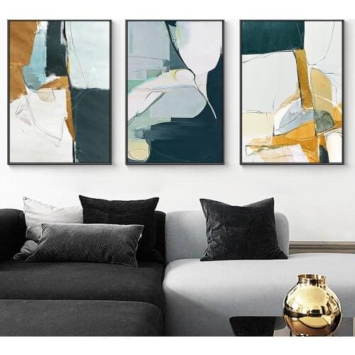 Modern Abstract Marble Design Rustic Color Fine Canvas Painting Posters and Print Wall Art Picture for Living Room Bedroom Decor