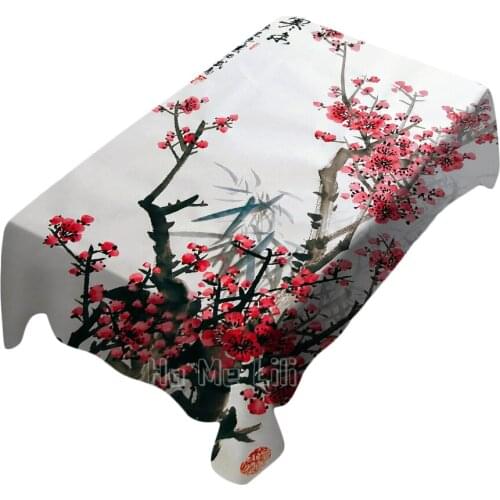 Chinese Painting Han Xiang Plum Blossom Xin Chou Year Spring Month Creation Art Tablecloth Decoration Restaurant Bedroom Party