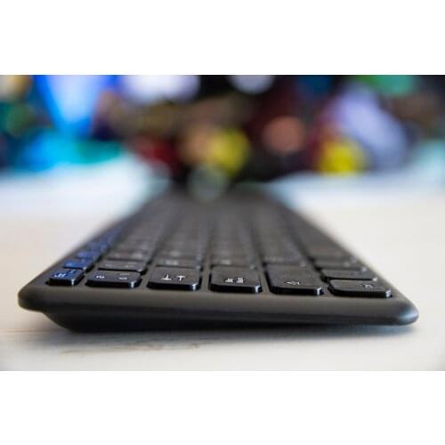 Keyboard for Smart TV, TB Box, computer, laptop, tablet. Spanish distribution with Ñ, multimedia keys, 3 LED indicators