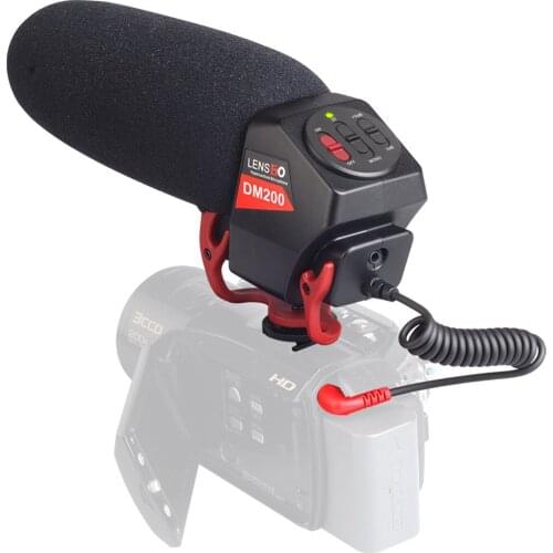 LENSGO LYM-DM200 3.5mm TRS Monitor Professional Vedio/Songs Recording Stereo Microphone For Cell Phone Camera DSLR
