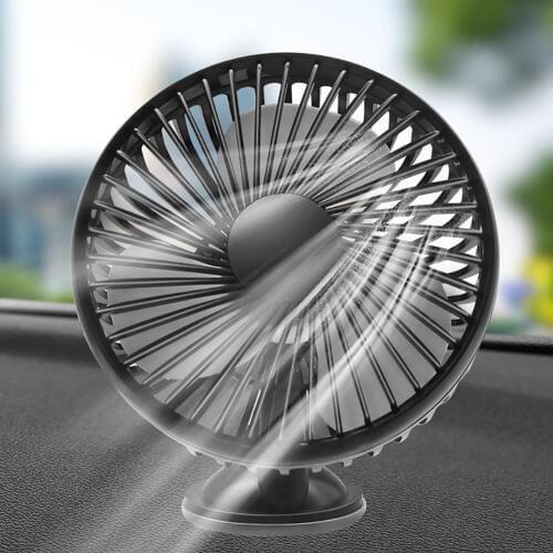 Mini Car Air Cooler Fan Silent Car Air Conditioner 360 Degree Rotating Cooling Fan Auto Backseat Vent USB Cooling Swing Fan