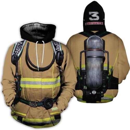2020 New summer Fashion sweatshirts men Firefighter Outfit 3D All Over Printed hoodies Harajuku streetwear camiseta masculina