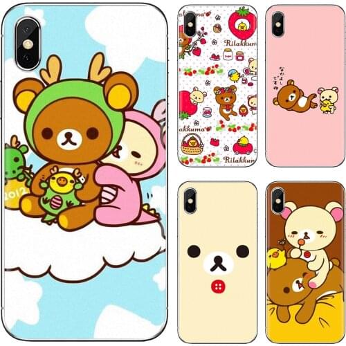 Soft Skin Case For Huawei P7 P8 P9 P10 P20 P30 P40 Lite Plus Pro 2015 2016 2017 Mini Japan Rilakkuma Teddy Relax Bear