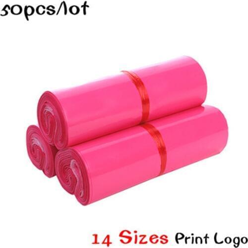 New Pink Courier Bags Big Size Frosted Storage Bag Waterproof Bag Self-Seal PE Material Envelope Mailer Postal Mailing Pack Bags