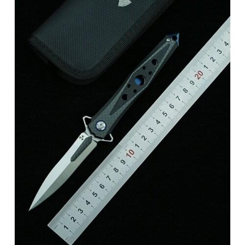 NKAIED JR3392 folding knife D2 blade G10 carbon fiber handle outdoor camping survival kitchen knife fruit knife EDC tool knife