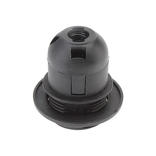 Black Screw Thread Lampholder E27 Socket Lamp Holder Bulb Base