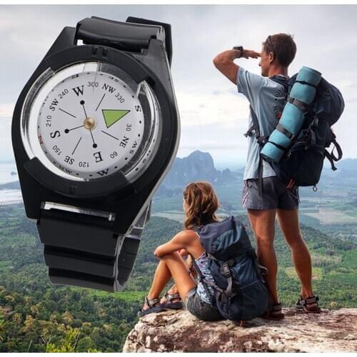Portable Wrist Compass Outdoor Camping Survival Tool Military Tactical Compass EDC For Climbing Hiking Hunting Travel Adventure