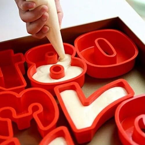 HOOQICT Silicone Mold Baking Dishes Pastry Baking Tools For DIY Cake Muffin Chocolate Fondant Silicone Forms Nonstick Bakeware