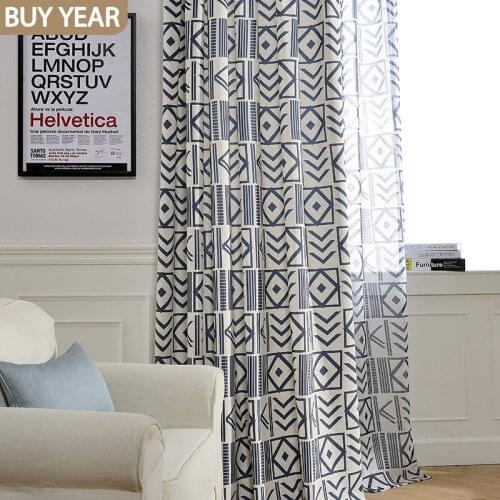 Modern Curtains for Living Dining Room Bedroom EuropeanCountry PastoralStyle Polyester Printed Jacquard DoorCurtain TulleCurtain