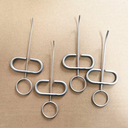 Dental SS Powder MTA Plugger Applicator Bone Implant Collector Scraper Graft Injector Syringe Carrier Curved Head 0.8/1.0/1.2