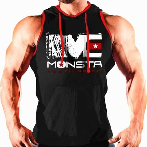 2019 Summer New Men Cotton Hoodie Sweatshirts Fitness Clothes Bodybuilding Tank tops Men Sleeveless top Casual Muscle Male vest