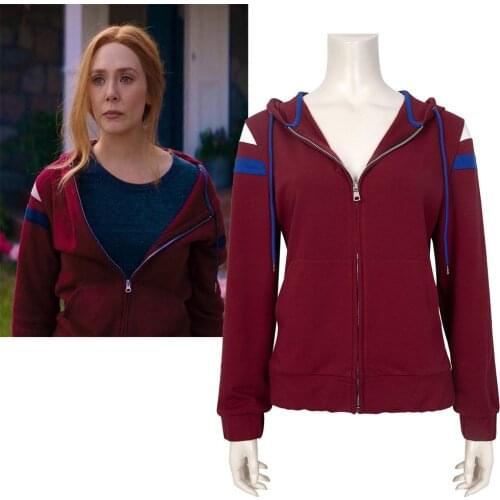 Wanda Maximoff Scarlet Witch Cosplay Costume wanda cosplay jacket hoodie cosplay costume custom made
