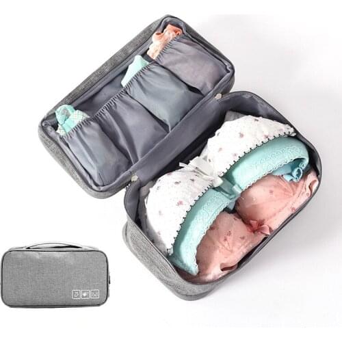 High capacity Travel Storage Bag Box for Ladies Bra Underwear Socks Cosmetics Wardrobe Closet Clothes organizer Accessories Case