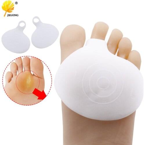 1Pair Silicone Gel Metatarsal Pads for Shoes Sore Ball Foot Care Tool Feet Pain Shoes Insoles Pads Cushion Forefoot Arch Support