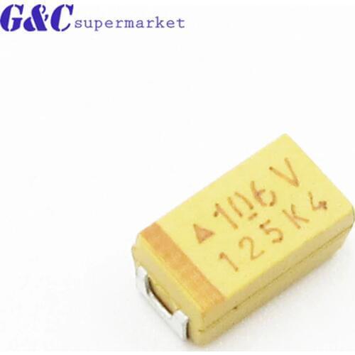 10PCS 10UF 35V C6032 Type C Tantalum Capacitor SMD C 6032 Chip