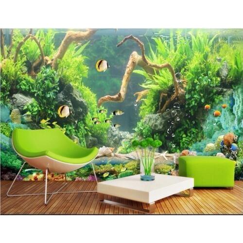 3d wallpaper custom photo Fresh Marine reef fish landscape decoration painting room wallpaper for walls 3d wall murals