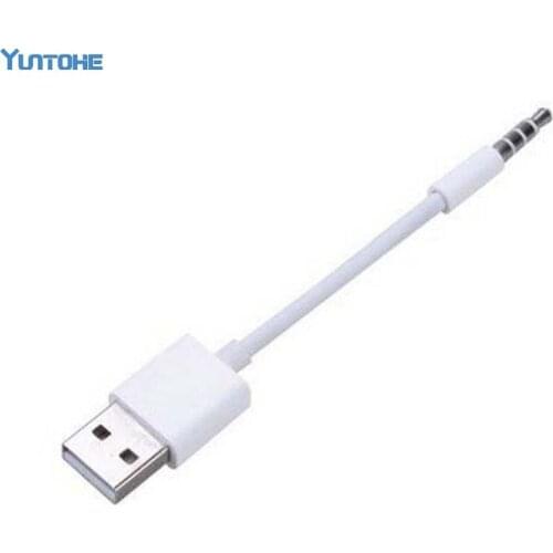 50pcs/lot high Quality USB 2.0 Data Sync Charger Transfer Cable for Apple iPod Shuffle 3rd 4th 5th 6thGen Free DHL