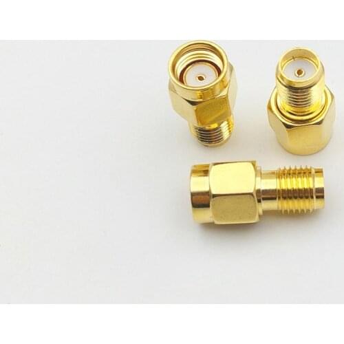 50pcs SMA female jack to RP-SMA male jack center RF coaxial connector adapter New