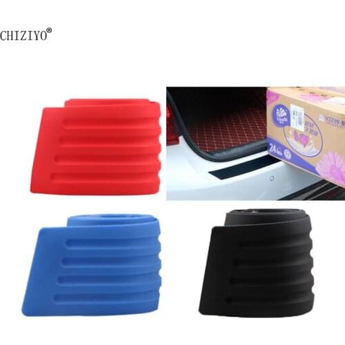 CHIZIYO Car Trunk Bumper Trim Rear Guard Plate Modified Protective Strip For Toyota Camry Highlander RAV4 Mazda Subaru