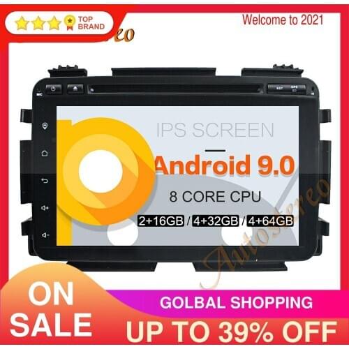 Car DVD Player DSP Android 9.0 PX5/PX6 GPS Navigation For Honda HRV/Vezel 2015+ Auto Radio Stereo Head Unit Multimedia Player