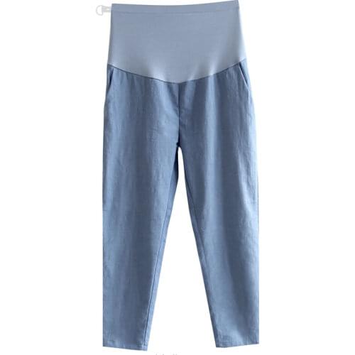 Spring Summer Autumn Maternity Pants Thin Fashion Loose Casual Trousers For Pregnant Women Elastic Waist Pregnancy Wear Pants