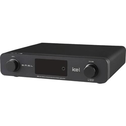 SMSL A6 DSD Digital Amplifier Optical/USB DAC ICEPOWER 50AS*2 SE Module CM6632A + AK4452 hifi Headphone Amplifier with DAC