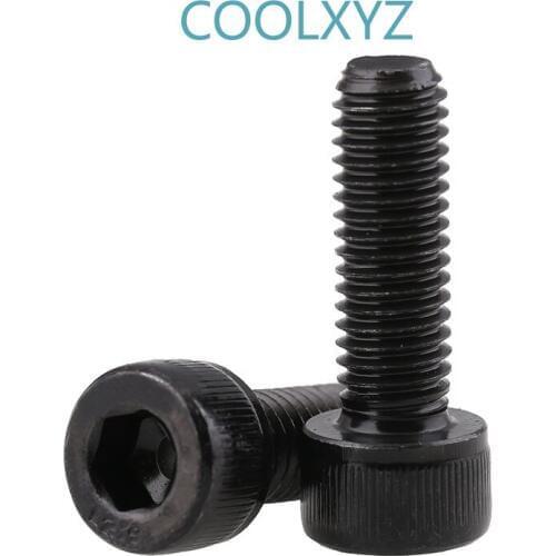 DIN912 12.9 Grade Cup Head Hexagonal Machine Screw DIN912 Half Tooth Cylindrical Head Bolt Hex Socket Cheese Head Screw 10PCS