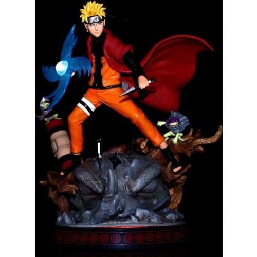 1Pcs Naruto GK Anime Role Classic Model Luminous Dual Weapon Doll Standing Posture Action Figure Accessories Toys Christmas Gift