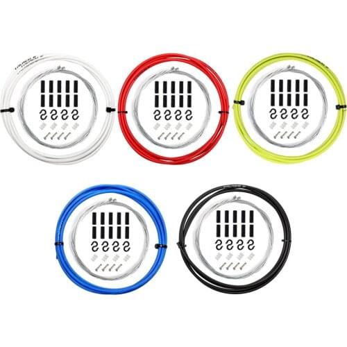 Hot Sale Bike Brake Shift Wire Tube Wear-resistant 2m Mountain Road Bike Brake Cable Wire Bicycle Shift Wire Brake Line Pipe Set