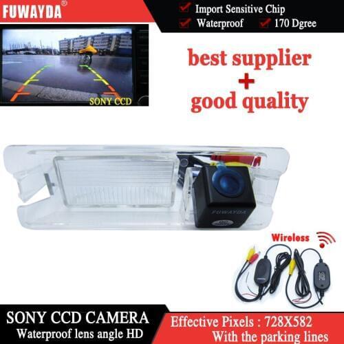 FUWAYDA Wireless SONY CCD Reverse Rear View Camera for Nissan March Micra Renault Logan Sandero WATERPROOF HD
