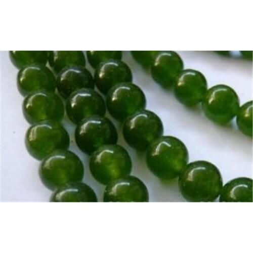 DD 6mm natural emerald round loose beads 15" strand AAA YL