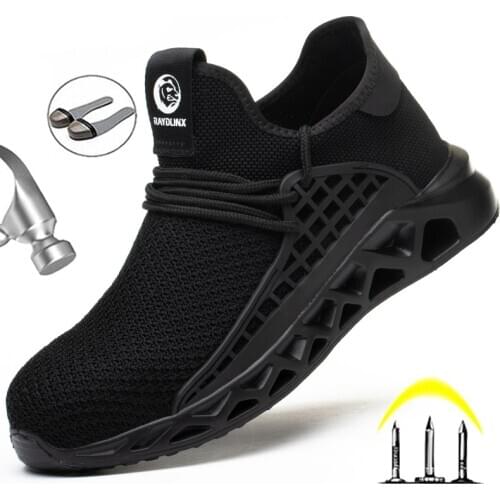 Indestructible Safety Shoes Men Anti-puncture Work Sneakers Male Shoes Adult Work Boots Steel Toe Shoes Security Boots Work Shoe