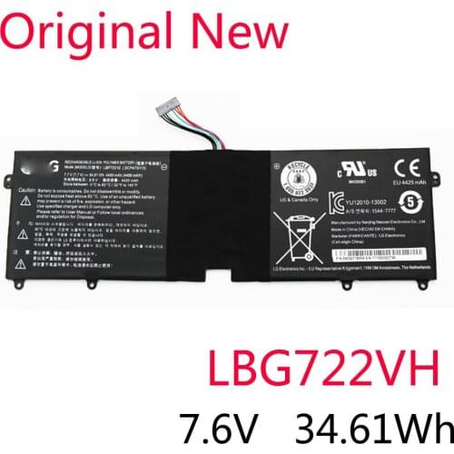 New Original LBG722VH Battery For LG 13Z940 13ZD940-GX58K 14Z950 14Z950-A EAC62718301 LBP7221E