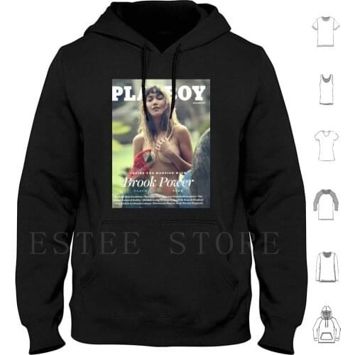 Playmate Of The Year 2017 Brook Power Hoodies Long Sleeve Magazine Cover Playmate Bunny Bunny Hustler Penthouse Xxx