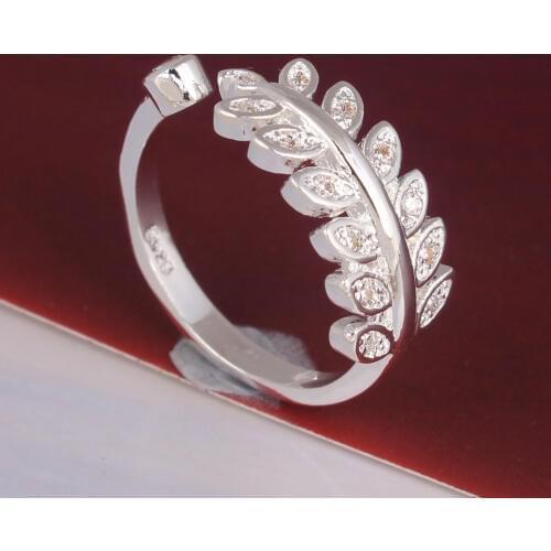 Adjust finger ring for women 2016 leaf design for new spring festival jewelry support free Distribution vintage lady jewellery