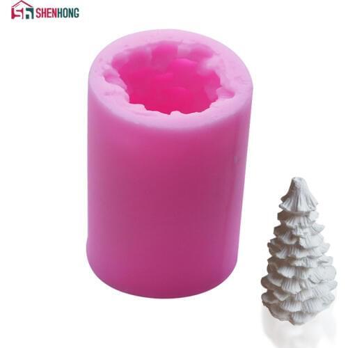 SHENHONG Christmas Tree Home Party 3D Cake Mould Mold Silicone Mousse DIY Baking Cookie Fondant Bakery Brownie Homemade