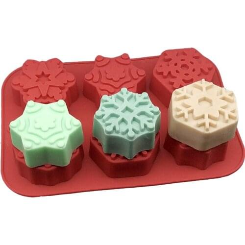 3D Snowflake Lace Silicone Mold Chocolate Cookies Mould Christmas Decorations DIY Fondant Baking Cooking Cake Decorating Tools
