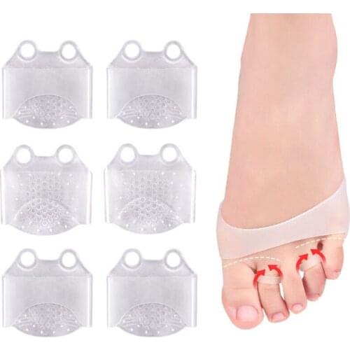 Silicone Padded Breathable Forefoot Insoles Honeycomb High Heel Shoes Pad Gel Insoles Massage Insoles For Feet Health Care