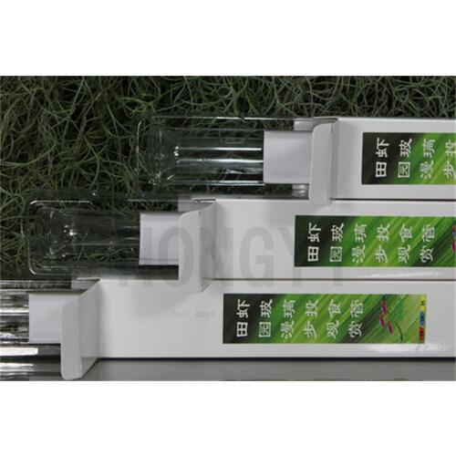 HONGYI 1 piece glass casting tube esophagus feeding basin shrimp feed basin sucker fixed frame feeder pipe aerial shrimp dish