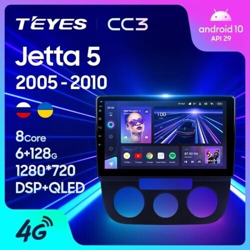 TEYES CC3 For Volkswagen Jetta 5 2005 2006 2007 2008 2009 2010 Car Radio Multimedia Video Player Navigation stereo GPS Android 10 No 2din 2 din dvd
