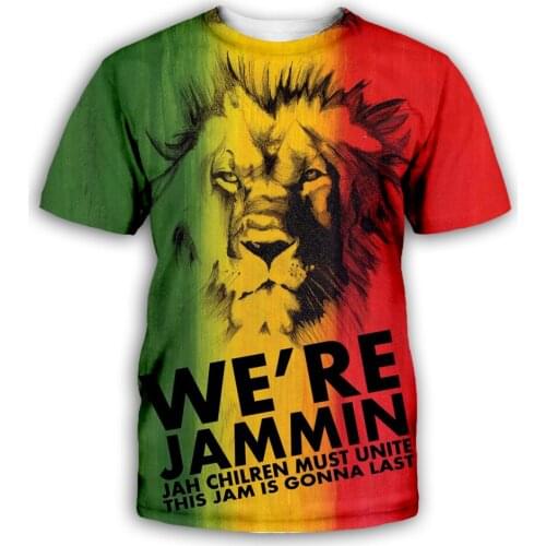 PLstar Cosmos Reggae Lion Singer HipHop Legend Bob Marley Casual Funny Men/Women 3DPrint Unisex Summer T-Shirt Short Sleeves B4