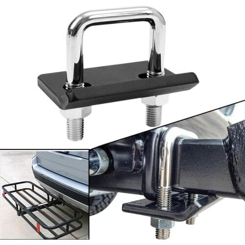 Universal U-Bolt Hitch Stabilizer Heavy Duty Anti-Rattle Tightener Lock Towing Damper Coupler Trailer Truck Rack Down Tow Clamp