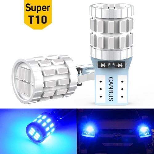 A Pack T10 W5W 168 194 led Canbus Bulbs no error led Parking lights Interior Dome Lights 30SMD 3014 White 12V for Audi BMW Benz
