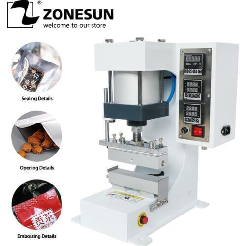 ZONESUN ZY-819G Automatic Stamping Machines Leather Logo Sealing Machines Stamper High Speed Card Embossing Machine