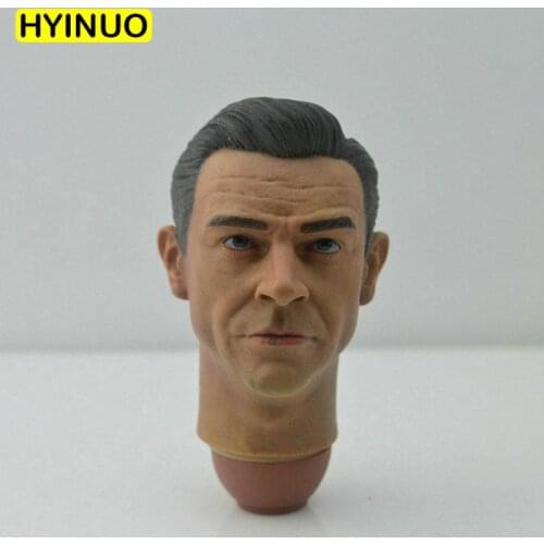 1/6 Scale 007 Military Intelligence 6 Special Agent James Older Version Head Sculpt Headplay for 12" Action Figure Body