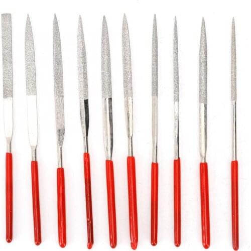 10pcs Multifunctional Files Precision Diamond Tool Coated File Crafts Jewelry Modeling Tool